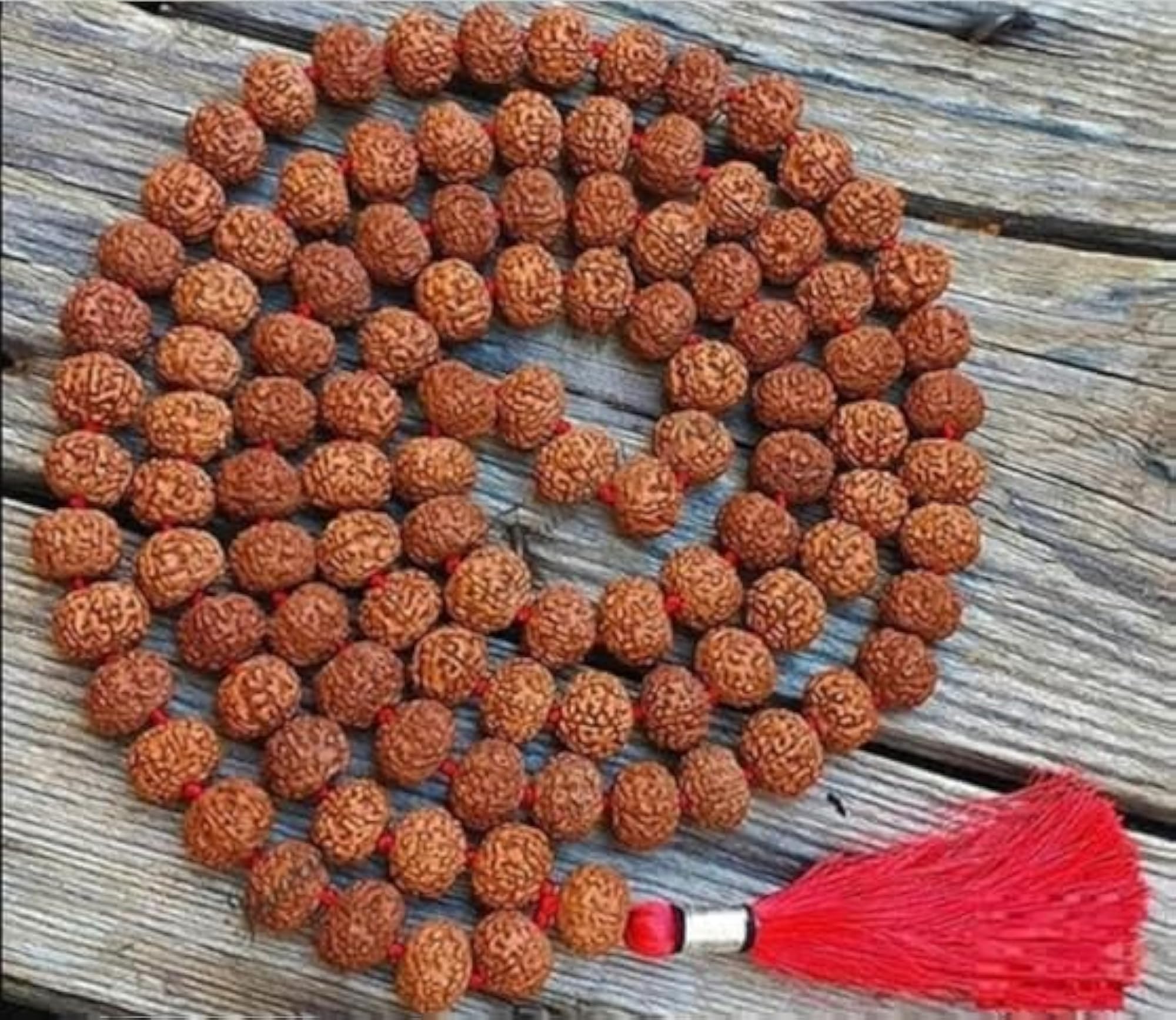 5 Mukhi Rudraksha Mala, 108 Beads, Unisex